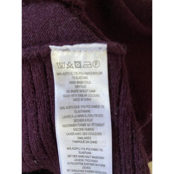 Vintage French Connection Women Purple Pullover Sweater Size Small‎ Long Sleeves - Picture 6 of 12